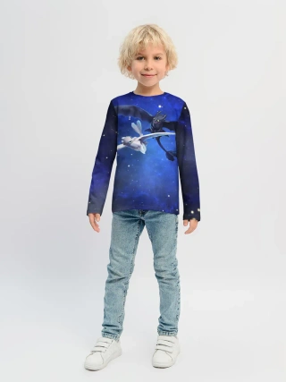 Детский лонгслив / Night Fury