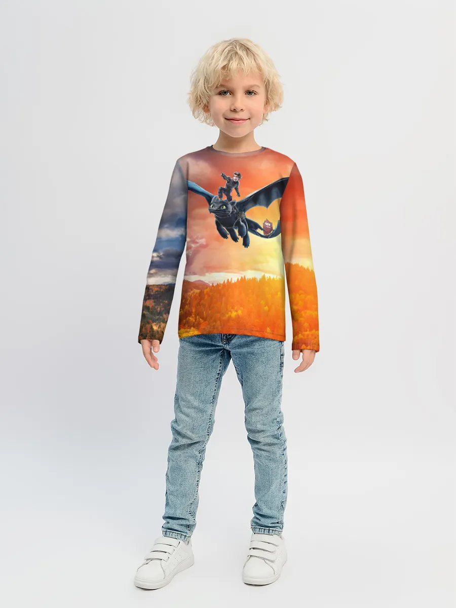 Детский лонгслив / Night Fury