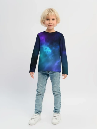 Детский лонгслив / Космос