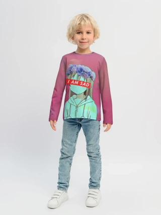 Детский лонгслив / Sadness