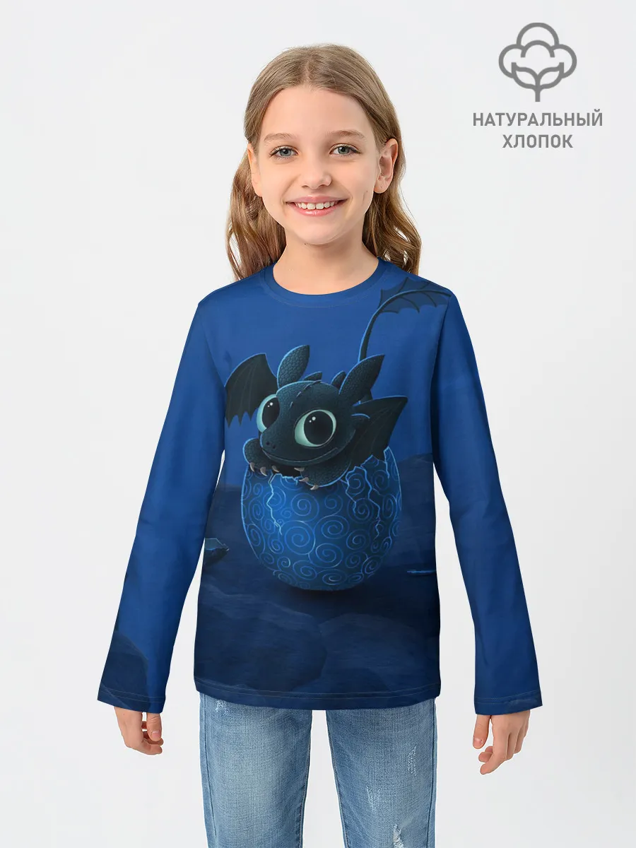 Детский лонгслив / Малыш Беззубик