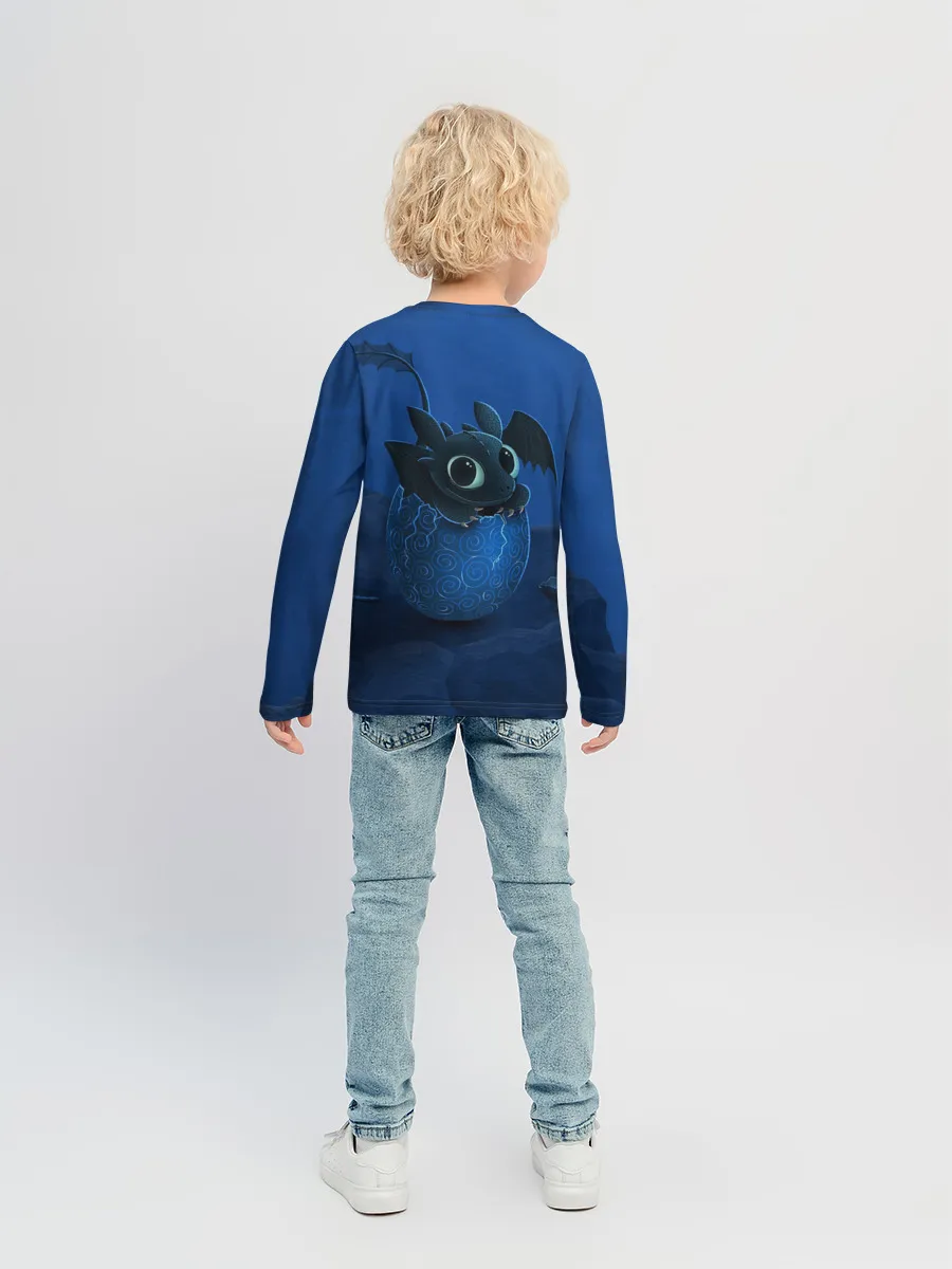 Детский лонгслив / Малыш Беззубик