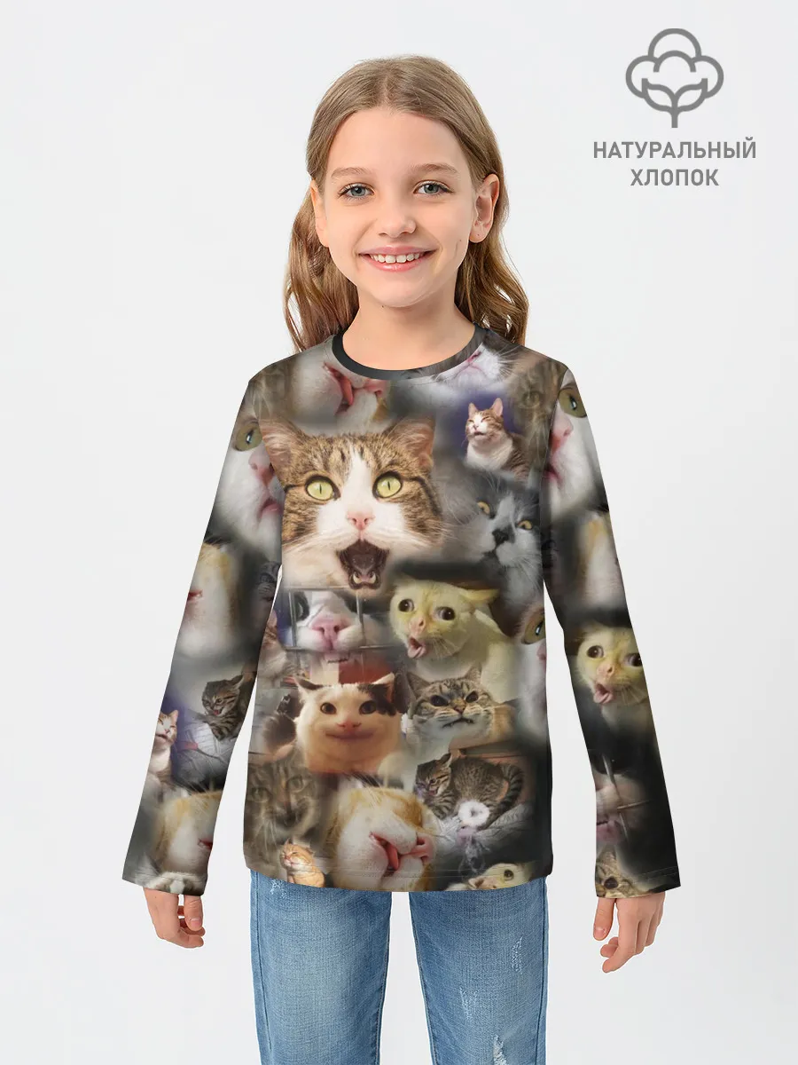 Детский лонгслив / Те самые коты