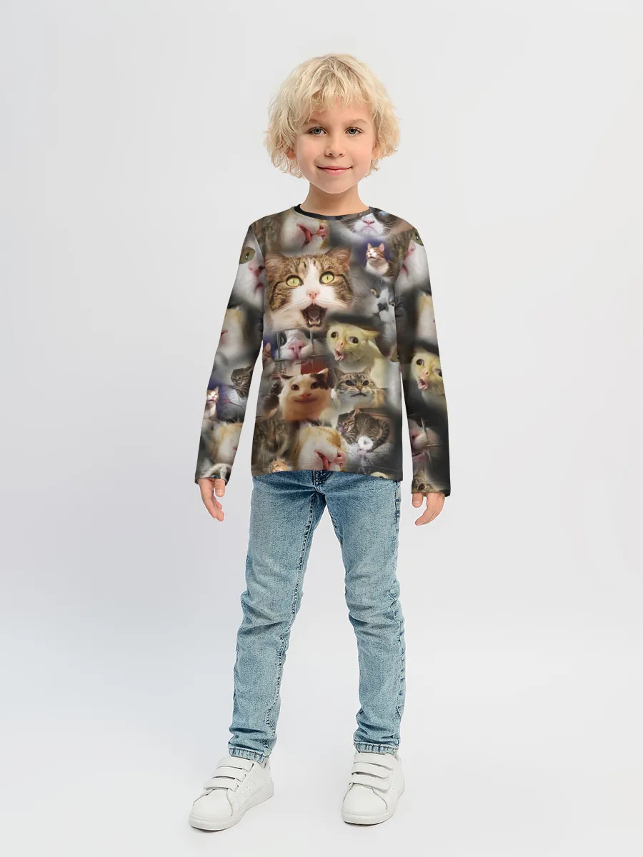 Детский лонгслив / Те самые коты