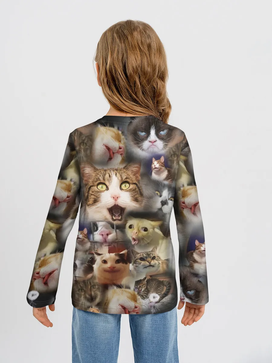 Детский лонгслив / Те самые коты