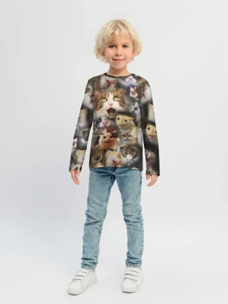 Детский лонгслив / Те самые коты