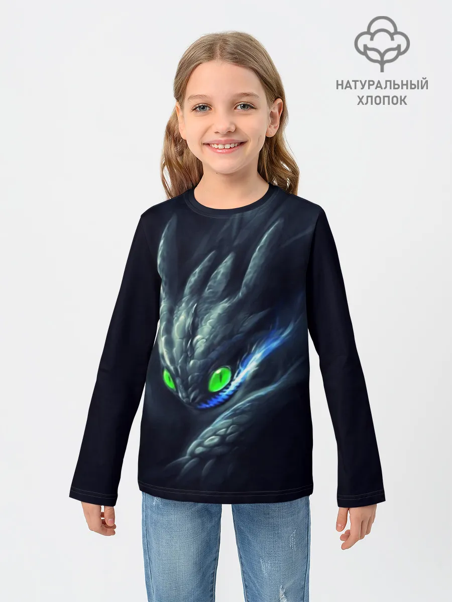 Детский лонгслив / ночная фурия