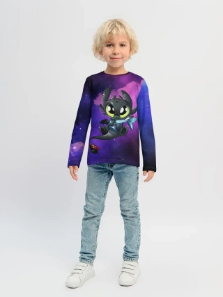 Детский лонгслив / Как приручить дракона