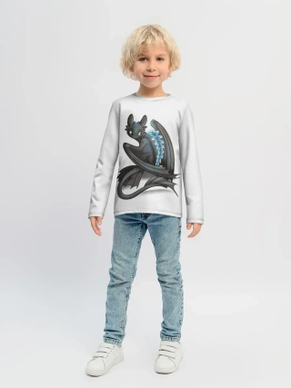 Детский лонгслив / Как приручить дракона