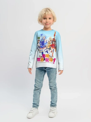 Детский лонгслив / Konosuba девчачий отряд