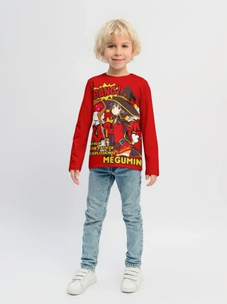 Детский лонгслив / KonoSuba. Мегумин текст