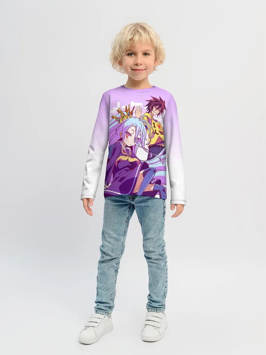 Детский лонгслив / No Life