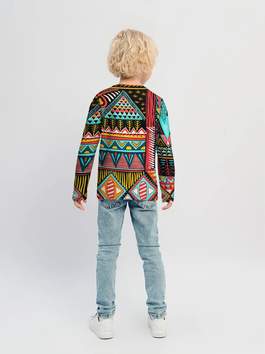 Детский лонгслив / Африканский стиль