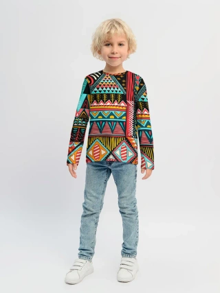Детский лонгслив / Африканский стиль