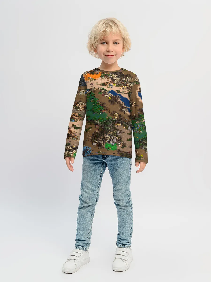 Детский лонгслив / Heroes style HD