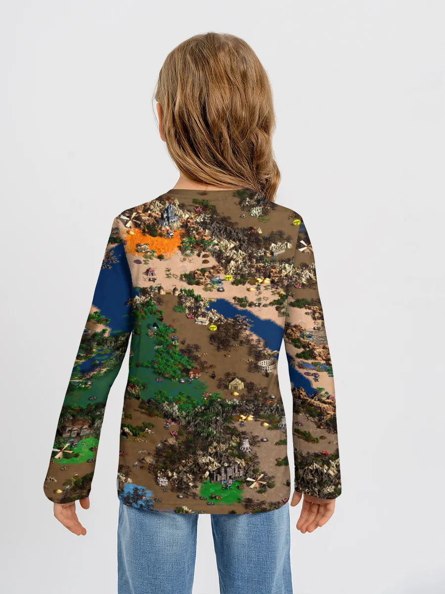 Детский лонгслив / Heroes style HD