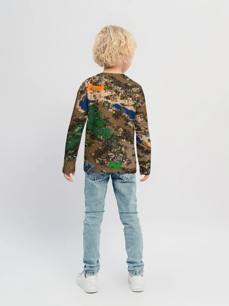 Детский лонгслив / Heroes style HD