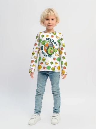 Детский лонгслив / Уничтожим Веганов