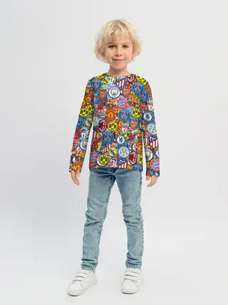 Детский лонгслив / ЛОГОТИПЫ ФУТБОЛЬНЫХ КОМАНД