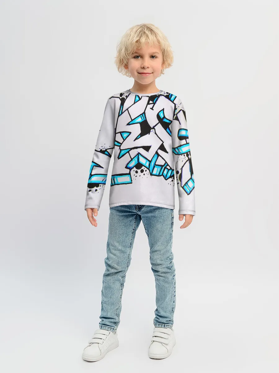 Детский лонгслив / Граффити