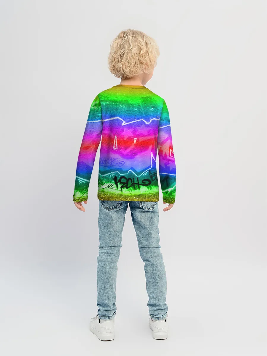 Детский лонгслив / GRAFFITI NEON