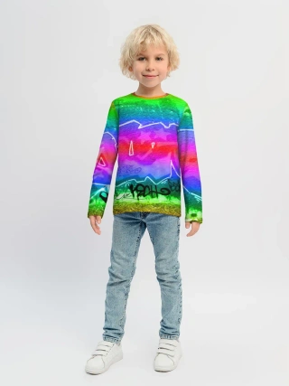 Детский лонгслив / GRAFFITI NEON