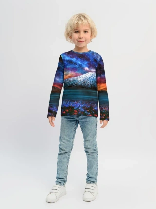 Детский лонгслив / Космос