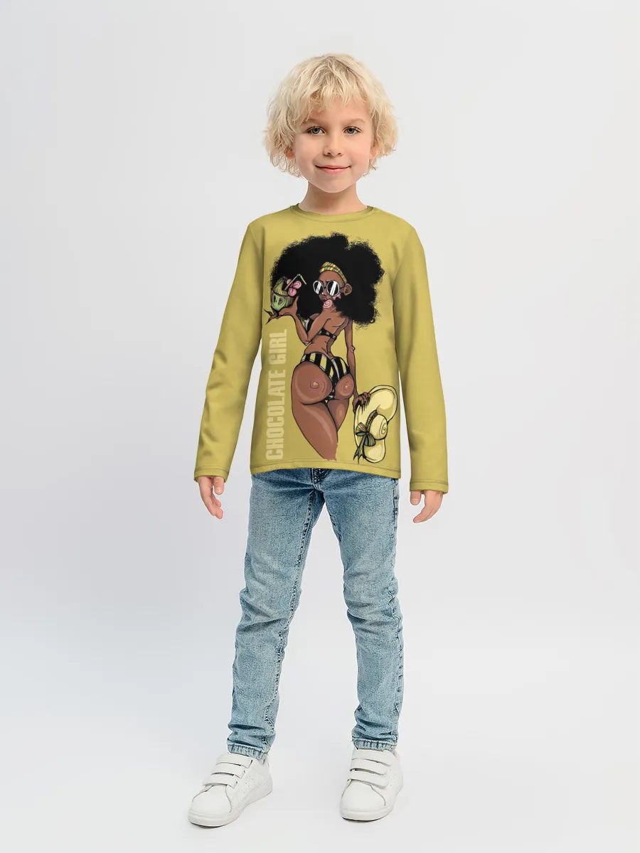 Детский лонгслив / Chocolate girl