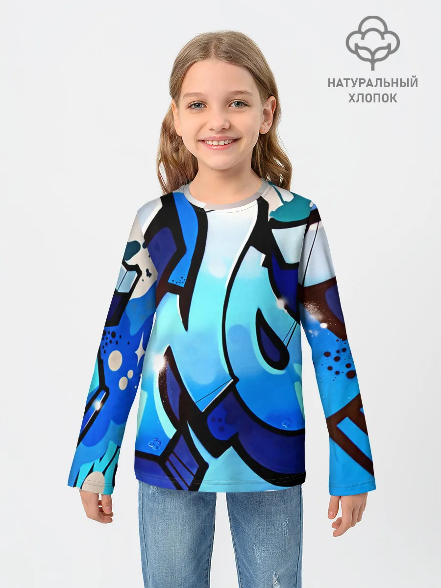 Детский лонгслив / wow graffiti