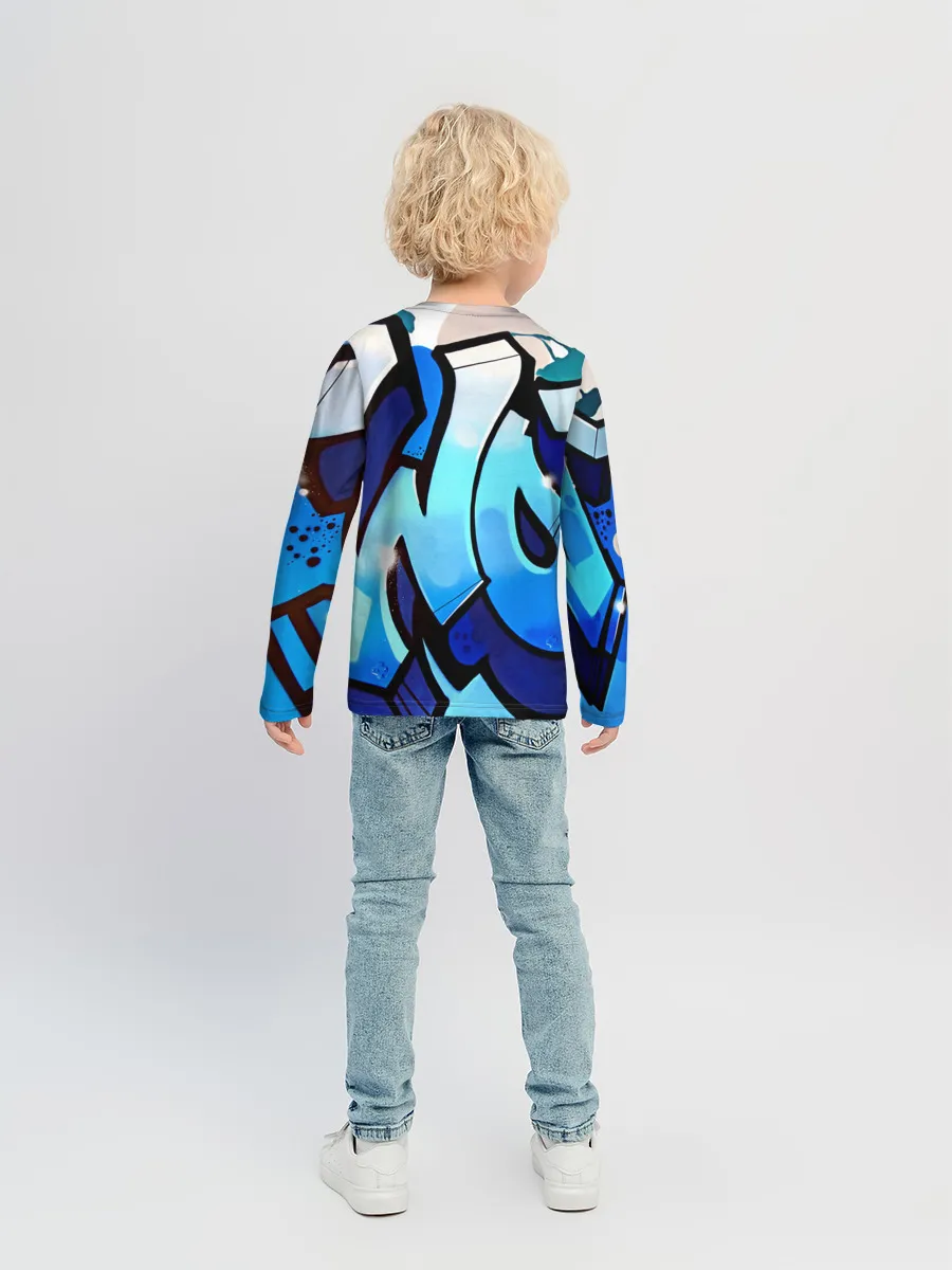 Детский лонгслив / wow graffiti