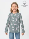 Детский лонгслив / Зайцы на лужайке