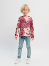 Детский лонгслив / Акварель, розы