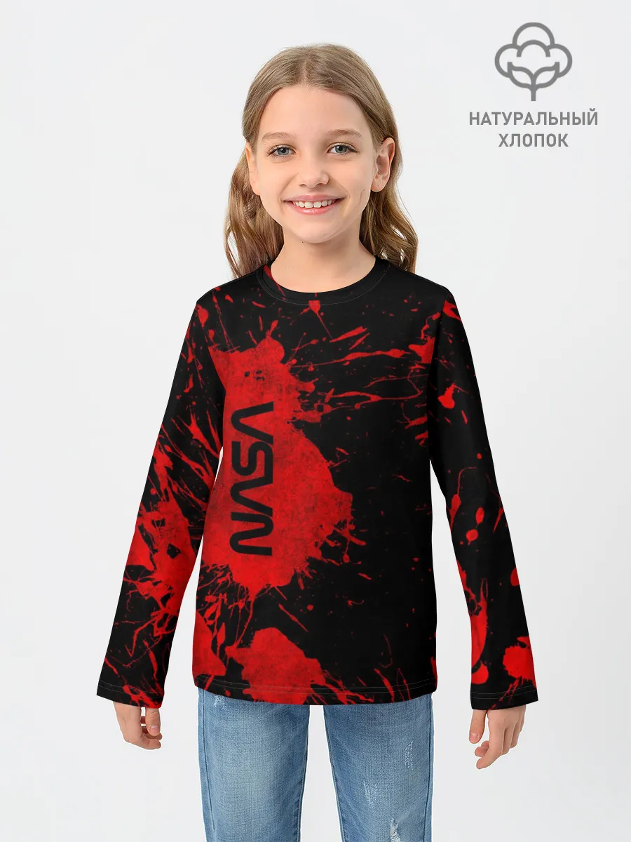 Детский лонгслив / NASA