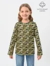 Детский лонгслив / Камуфляж Коты