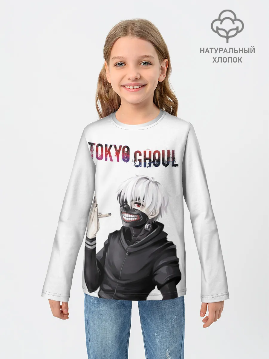 Детский лонгслив / Kaneki Ken в профиль