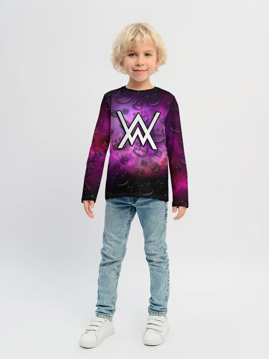 Детский лонгслив / Alan Walker & Marshmello