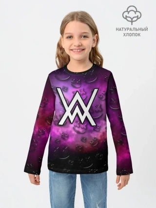 Детский лонгслив / Alan Walker & Marshmello