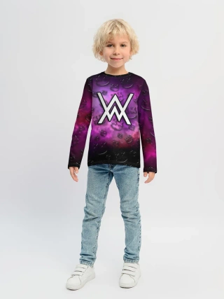 Детский лонгслив / Alan Walker & Marshmello