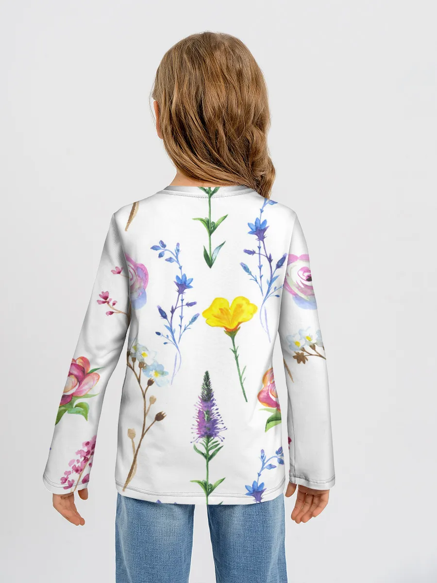 Детский лонгслив / Полевые цветы