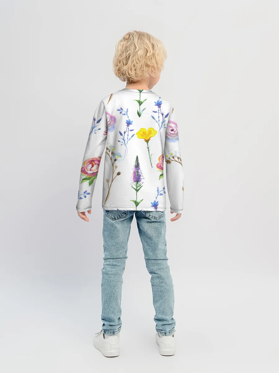 Детский лонгслив / Полевые цветы
