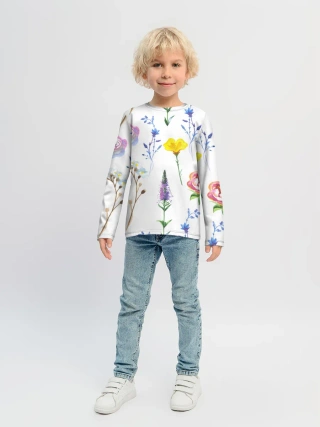 Детский лонгслив / Полевые цветы