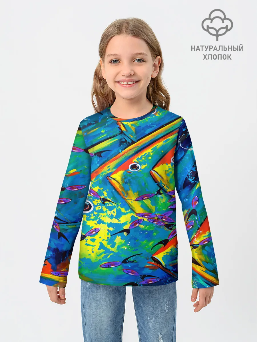Детский лонгслив / Рыбы