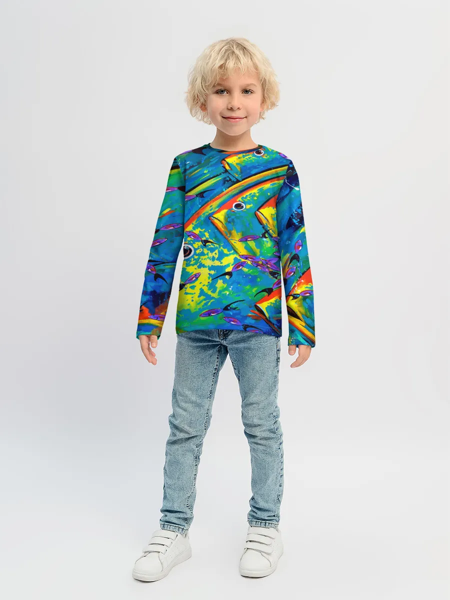 Детский лонгслив / Рыбы