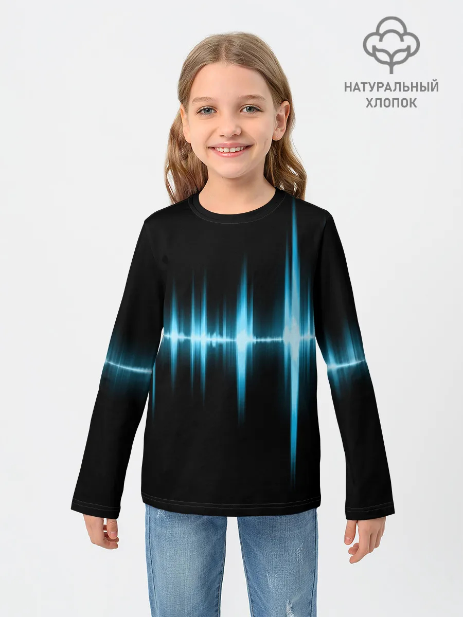 Детский лонгслив / Текстура эквалайзера