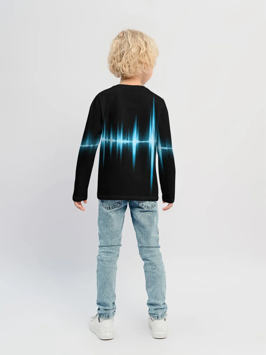 Детский лонгслив / Текстура эквалайзера