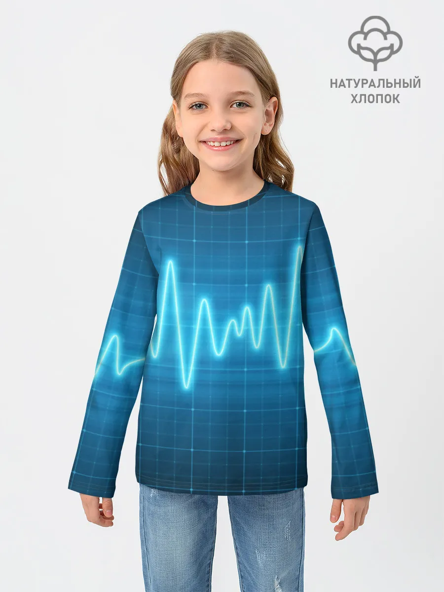 Детский лонгслив / music line