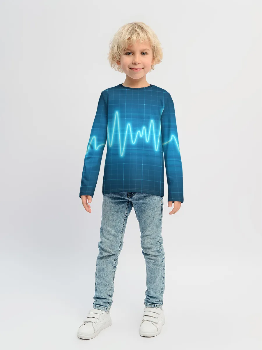 Детский лонгслив / music line