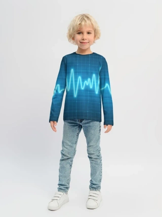 Детский лонгслив / music line