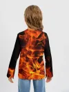 Детский лонгслив / огонь