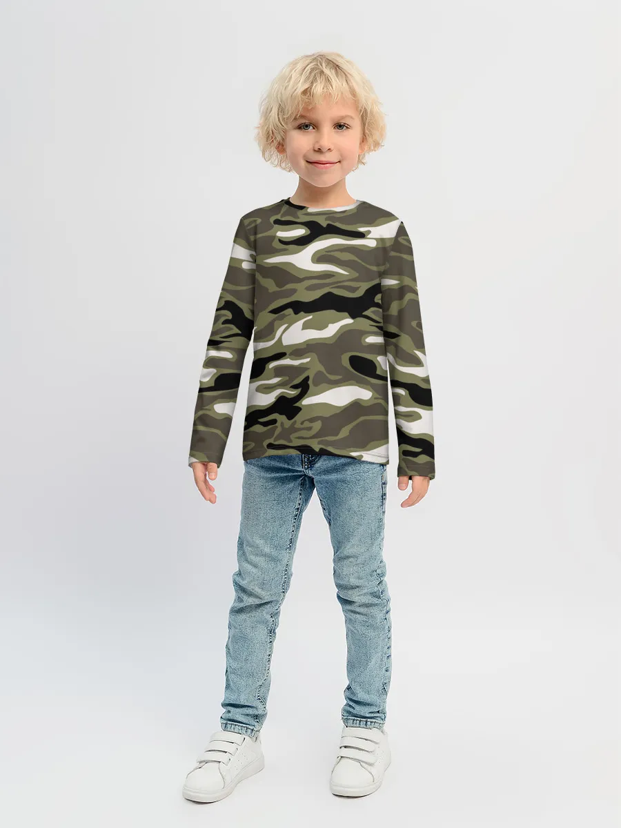 Детский лонгслив / Камуфляж